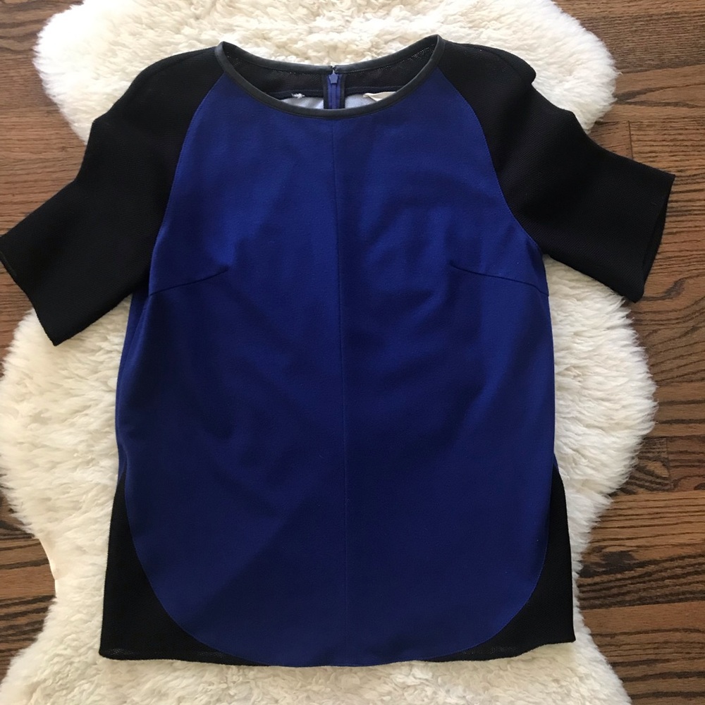 O’2nd Wool Jersey and Mesh Sleeve Top